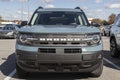 Ford Bronco display at a dealership. Broncos can be ordered in a base model or Ford has up to 200 accessories for off-road use Royalty Free Stock Photo