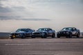 Ford Mustang on the race track b.b Royalty Free Stock Photo