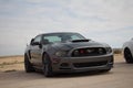 Ford Mustang on the race track b.b