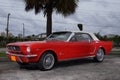 1969 Ford Mustang in red