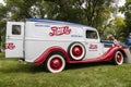 Ford panel truck wagon 1937 Pepsicola delivery van sign Royalty Free Stock Photo