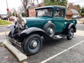 Ford pickup, Model A, in a city parking lot Royalty Free Stock Photo