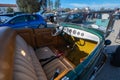 Ford Roadster Highboy interior on display during Supercar Sunday car event