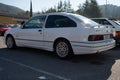Ford Sierra XR4I sports car in white with a blue line.