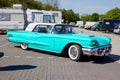 1960 Ford Thunderbird classic car on the parking lot. Rosmalen, The Netherlands - May 8, 2016