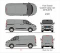Ford Transit Custom Cargo Van L1H1 2018-2019 Royalty Free Stock Photo