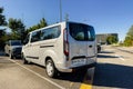 Ford transit custom van car in parking with Sixt car rental comp