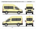 Ford Transit Passenger Van SWB High Roof L2H3 2014-2018