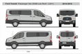 Ford Transit Passenger Van SWB Low Roof L2H1 2014-2018 Royalty Free Stock Photo