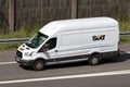 Ford Transit of Sixt on motorway.