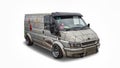 Ford Transit van with custom paint job