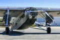 A 1929 Ford Trimotor plane