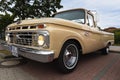 Ford twin I beam, F 100 custom cab pickup truck on a classic car show. Royalty Free Stock Photo