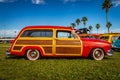 1951 Ford Woody Country Squire Station Wagon Royalty Free Stock Photo