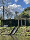 The Head Of The Long Pond At Forde Abbey Lake  - Somerset, England. Royalty Free Stock Photo