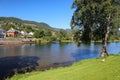 Forde, Sunnfjord region in Norway Royalty Free Stock Photo