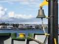 Fore ship of a vessel with ship bell.