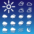 Forecast Vectors Set Royalty Free Stock Photo