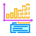 forecasting business process color icon vector illustration Royalty Free Stock Photo