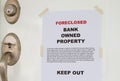 Foreclosed Royalty Free Stock Photo