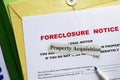 Foreclosed notice Royalty Free Stock Photo