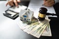 Foreclosed Property Eviction. House Expropriation Concept Royalty Free Stock Photo