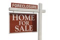 Foreclosure Home For Sale Real Estate Sign Royalty Free Stock Photo
