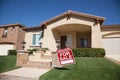 Foreclosure Home For Sale Sign and House Royalty Free Stock Photo