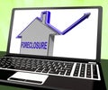 Foreclosure House Laptop Shows Lender Repossessing And Selling