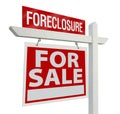 Foreclosure Real Estate Sign Royalty Free Stock Photo