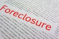 Foreclosure