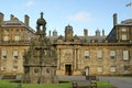 Forecourt fountain in Holyrood Palace in Edinburgh, Scotland