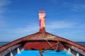 Foredeck of a longtail boat Royalty Free Stock Photo