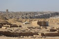 View of the housing estate and urban development of Cairo from the Great Pyramid of Giza Royalty Free Stock Photo