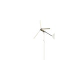 foreground of the top of a windmill for renewable electric energy production Royalty Free Stock Photo