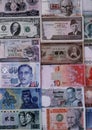 Foreign currencies notes Royalty Free Stock Photo