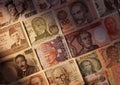 Foreign currencies notes Royalty Free Stock Photo