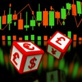 Foreign exchange concept 3d image.