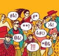 Foreign language misunderstanding people. Royalty Free Stock Photo