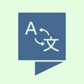 Foreign language translation creative icon logo vector Royalty Free Stock Photo