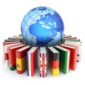 Foreign languages learn and translate education concept Royalty Free Stock Photo