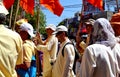 Foreigner sadhus in the streets of Ujjain during simhasth maha kumbh mela 2016, MP, India