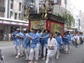 Foreigners take part in Kyoto's Gion Festival