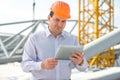 A foreman at the construction Royalty Free Stock Photo