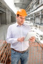 A foreman at the construction Royalty Free Stock Photo