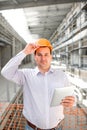 A foreman at the construction Royalty Free Stock Photo