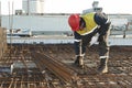 Foreman worker at construction site