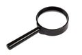 Forensic magnifier isolated on a white background. Royalty Free Stock Photo