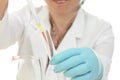 Forensic Scientist at work Royalty Free Stock Photo