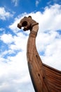 Forepart of the Viking ship Royalty Free Stock Photo
